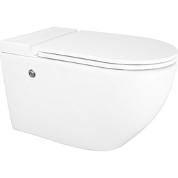 Унитаз подвесной импульсный Azario AZ-102C с тонкой крышкой микролифт (монтажная рама в комплекте) - фото 