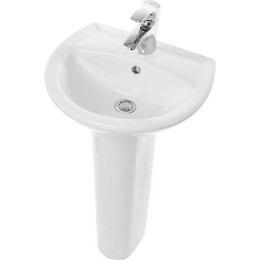 Раковина подвесная Sanita Аттика 55 см WB.PD/Attica/55-C/WHT.G/S1 - фото 