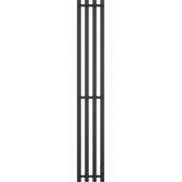 Полотенцесушитель электрический Ewrika Пенелопа П4 180x1400 мм (скрытое подключение) чёрный матовый - фото 
