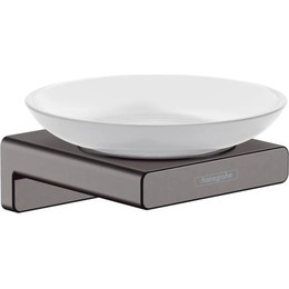 Мыльница Hansgrohe AddStoris 41746340, цвет шлифованный чёрный хром - фото 