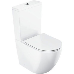 Унитаз-компакт Ravak Optima RimOff Combi X01870 с тонкой крышкой микролифт - фото 