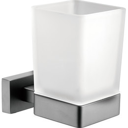 Стакан для зубных щеток Belz B90406, цвет вороненая сталь - фото 