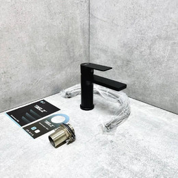 Смеситель для раковины Belz B10678-7, чёрный, Цвет производителя: чёрный - фото 