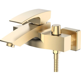 Смеситель для ванны Gerhans K13214Y, золотой сатин - фото 