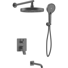 Душевая система для ванны Haiba HB80553-7, чёрный - фото 