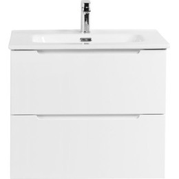 Тумба подвесная с раковиной BelBagno ETNA-600-2C-SO-BL-P 60 см, Bianco Lucido, Цвет фасада: Bianco Lucido - фото 