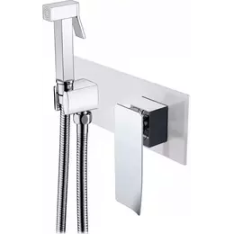 Набор для гигиенического душа Boheme Q 147-WCR.2, white chrome, Цвет производителя: белый, хром - фото 