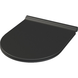 Сиденье с крышкой для унитаза Boheme Bianca микролифт 966-B, чёрный - фото 