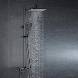 Душевая стойка Azario Arizona AZ-20BS, черный, Цвет производителя: чёрный - фото 