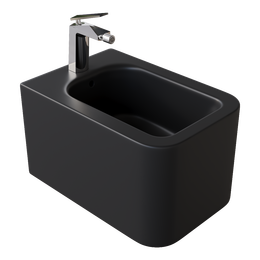 Биде подвесное Boheme Mane 970-BDT-B, чёрный матовый - фото 