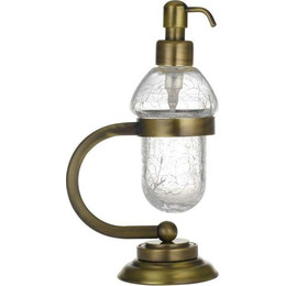 Дозатор для жидкого мыла Boheme Murano Bronze 10909-BR, бронза - фото 