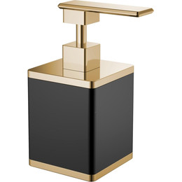 Дозатор для жидкого мыла Boheme 10969-B-G, золото/чёрный - фото 