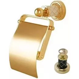 Держатель для туалетной бумаги Boheme Murano Gold 10901-B-G, золото/чёрный - фото 