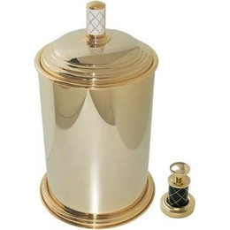 Ведро для мусора Boheme Murano Gold 10907-B-G, золото/чёрный - фото 