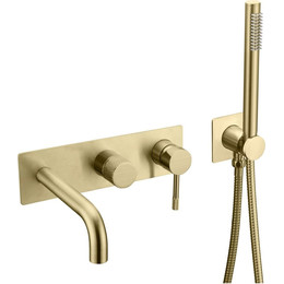 Смеситель для ванны Boheme UNO 464-3-MG, matt gold - фото 