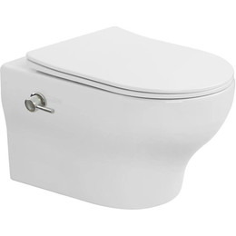 Унитаз-биде подвесной Boheme Fiore 978-SET-2-W с крышкой микролифт, Цвет производителя: белый - фото 