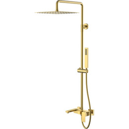 Душевая стойка Boheme Qubic 478-MG, matt gold - фото 