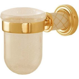 Стакан для зубных щеток Boheme Murano 10904-W-G, золото - фото 