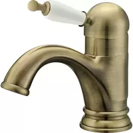 Смеситель для биде Boheme Medici Ripresa 306-MR-W, белый/бронза - фото 