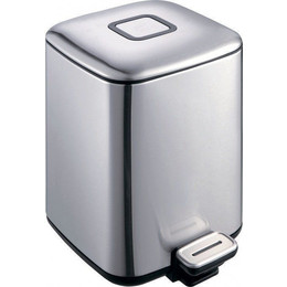 Ведро для мусора с педалью Boheme Q 10948-C, chrome - фото 