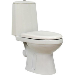 Унитаз-компакт Оскольская керамика Лея Люкс (косой выпуск) с крышкой дюропласт 41301130311 - фото 