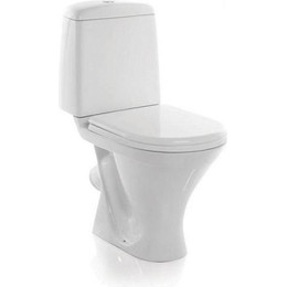 Унитаз напольный Sanita Аттика люкс WC.CC/Attica/2-T/WHT.G/S1 с крышкой термопласт - фото 