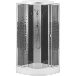 Душевая кабина Loranto 100х100 см CS-1000-13ТМ/М, хром/мозаика - фото 