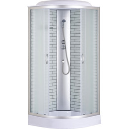 Душевая кабина Loranto 100х100 см CS-6610-13FW 100, хром/матовое - фото 