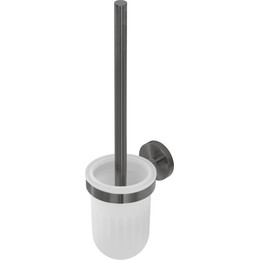 Ёршик для унитаза Cezares Relax RELAX-TBS-V-GM, цвет оружейная сталь - фото 