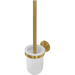 Ёршик для унитаза Cezares Relax RELAX-TBS-V-BORO, цвет брашированное золото - фото 