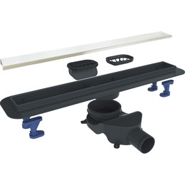 Трап Belbagno Luce 80 см BB-LD-LUCE-80-BIANCO, белый матовый (под плитку), Цвет производителя: белый матовый, Размер трапа: 750 - фото 