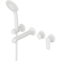 Смеситель для ванны Cezares NAUTIC-VDM3-BIO (со скрытой частью) белый матовый, Цвет производителя: белый матовый - фото 