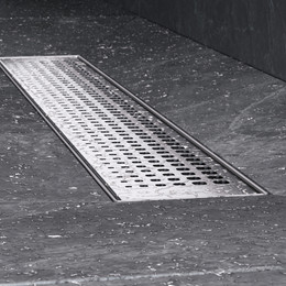 Душевой трап (лоток) 50 AM.PM MasterFlow W01SC-P11-050-01SB комбинированный затвор со стальной матовой решеткой - фото 