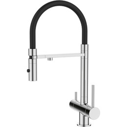 Смеситель для кухни Iddis Ace ACESBFFi05, хром/чёрный - фото 