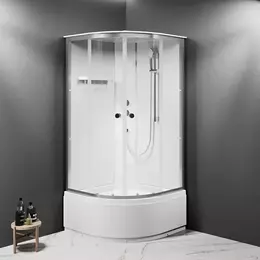 Душевая кабина Am.Pm X-Joy 90х90 см W94C-401A-090MT, серебристый/прозрачное - фото 