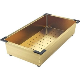 Коландер для кухонной мойки Iddis Kitchen Line KOL23MGi59, золото матовое - фото 