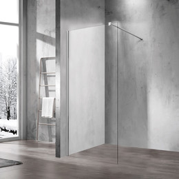 Душевая перегородка Vincea Walk in 60 см VSW-1H600CL (стекло 8 мм) с кронштейном в комплекте, хром/прозрачное - фото 
