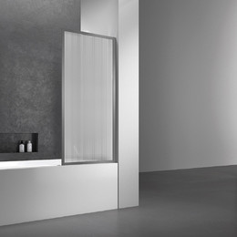 Шторка для ванны Vincea 70 см VSB-41700FLGM, чёрный/узор - фото 