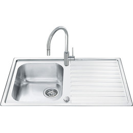 Кухонная мойка Smeg LLR861-2 86, 0,7 мм нержавеющая сталь - фото 