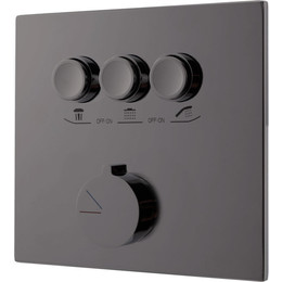 Смеситель для душа Vincea VSCV-431GM (со скрытой частью) вороненная сталь - фото 