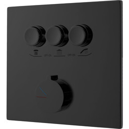 Смеситель для душа Vincea VSCV-431MB (со скрытой частью) матовый черный - фото 