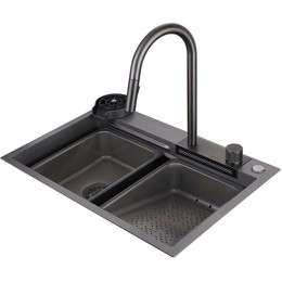 Кухонная мойка Abber Wasser Kreis AF2194NG, никель, Цвет производителя: никель - фото 