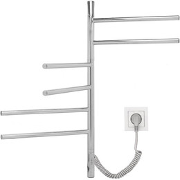 Полотенцесушитель электрический Vincea П6 425x800 мм, хром (возможность скрытого подключения) VTD-1S2CE - фото 