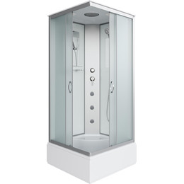 Гидробокс Niagara Classic 90x90 см NG-1108-14G, серебро/матовое (безсиликоновая сборка) - фото 