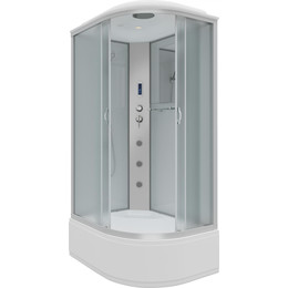 Гидробокс Niagara Classic 120x80 см NG-2310-14LF, серебро/матовое (безсиликоновая сборка) - фото 