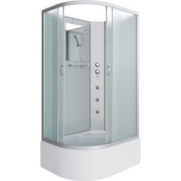 Гидробокс Niagara Classic 120x80 см NG-2310-14RBKG, серебро/матовое (безсиликоновая сборка) - фото 