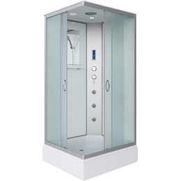 Гидробокс Niagara Classic 100x80 см NG-33084-14QF, серебро/матовое (безсиликоновая сборка) - фото 