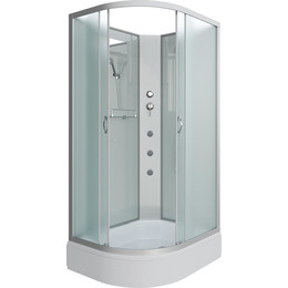 Гидробокс Niagara Classic 120x90 см NG-33294-14RBKG, серебро/матовое (безсиликоновая сборка) - фото 