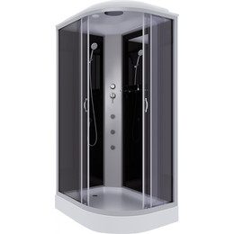 Гидробокс Niagara Classic 120x80 см NG-3512-14LG, серебро/тонированное (безсиликоновая сборка) - фото 