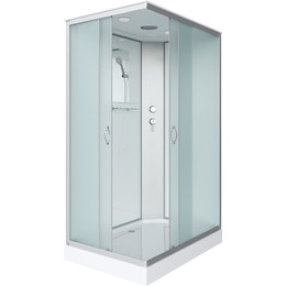 Душевая кабина Niagara Classic 100x80 см NG-43085-14Q, серебро/матовое (безсиликоновая сборка) - фото 